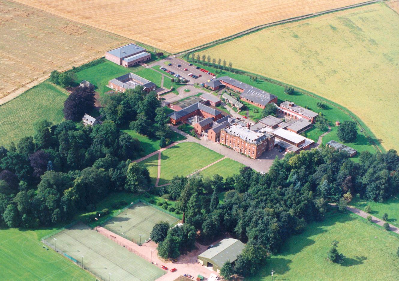 Aeriel view of Kilgraston School